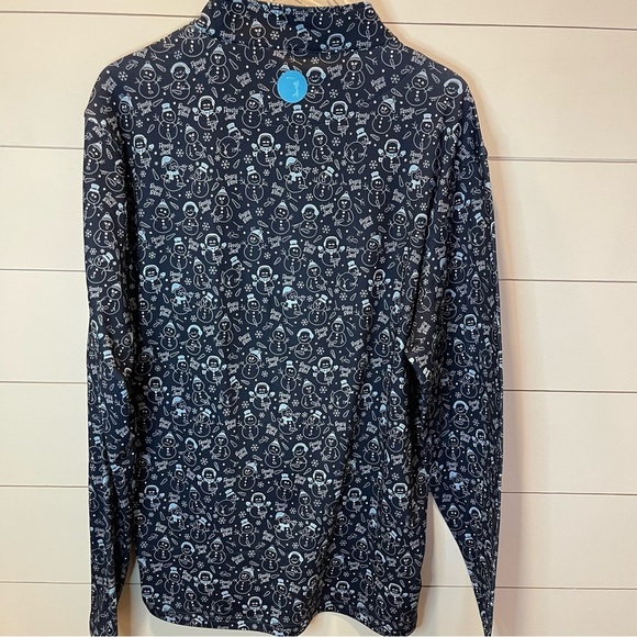Bogey Bros Frosty Jack Quarter Zip Golf Pullover Mens Size Large - Picture 5 of 6